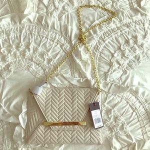 NWT! Crime quilted crossbody purse- gold accents!